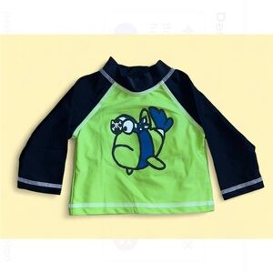 Flap Happy Kids UV 50 NWT Fish Print Rash Guard Swim Top Size 12M
